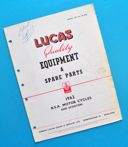 1962 bsa motorcycle manual - 1962,
