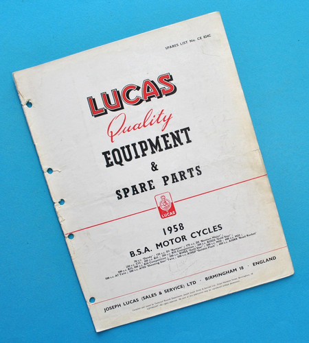 1958 bsa motorcycle manual - 1958,