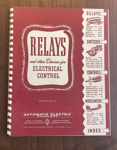 Vintage 1944 relays - vintage,